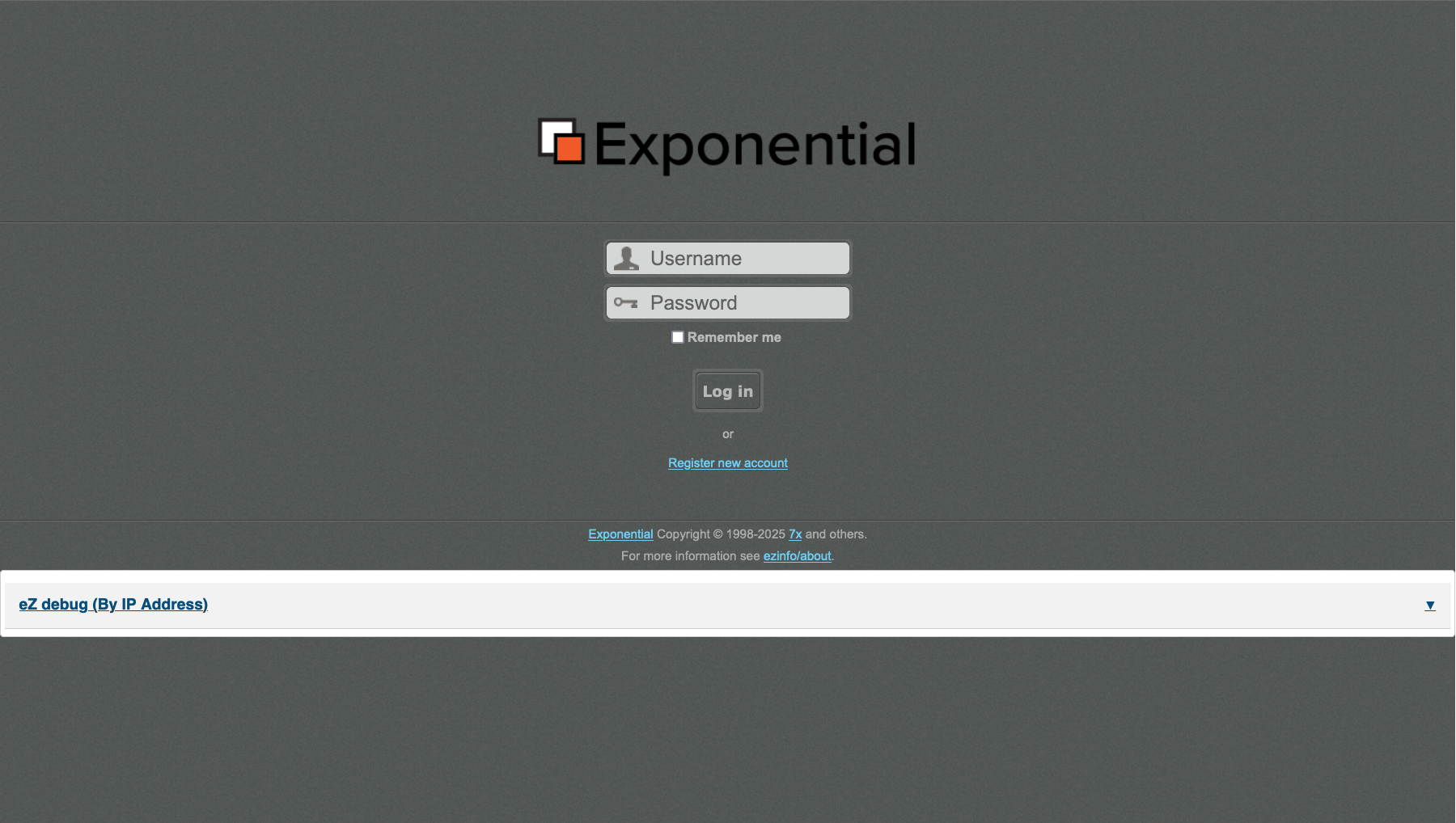 Exponential presentation
